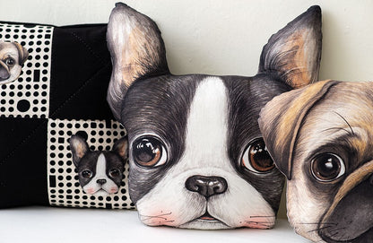 Unclecat 貓叔叔 | faces of Barney & Zzinko | cotton linen 棉麻