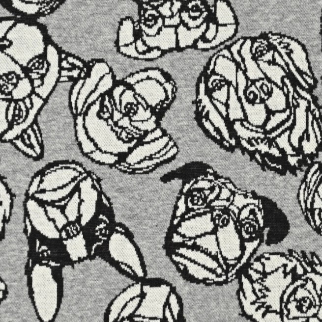 +HAyU fabric | DOG | cotton knit jacquard 純棉針織提花