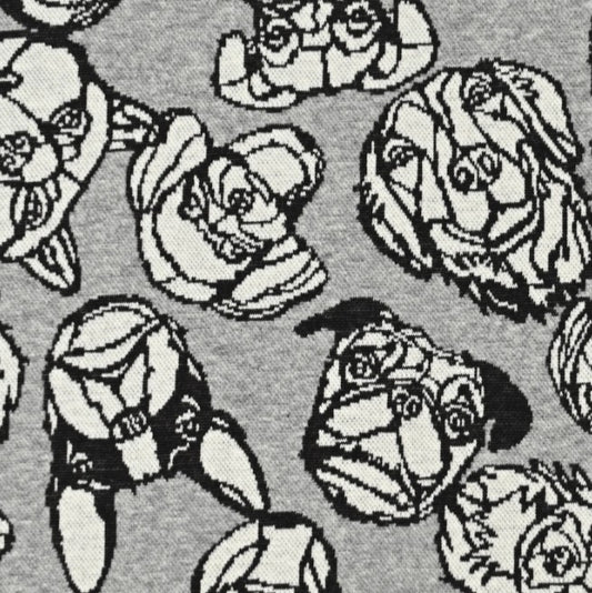 +HAyU fabric | DOG | cotton knit jacquard 純棉針織提花