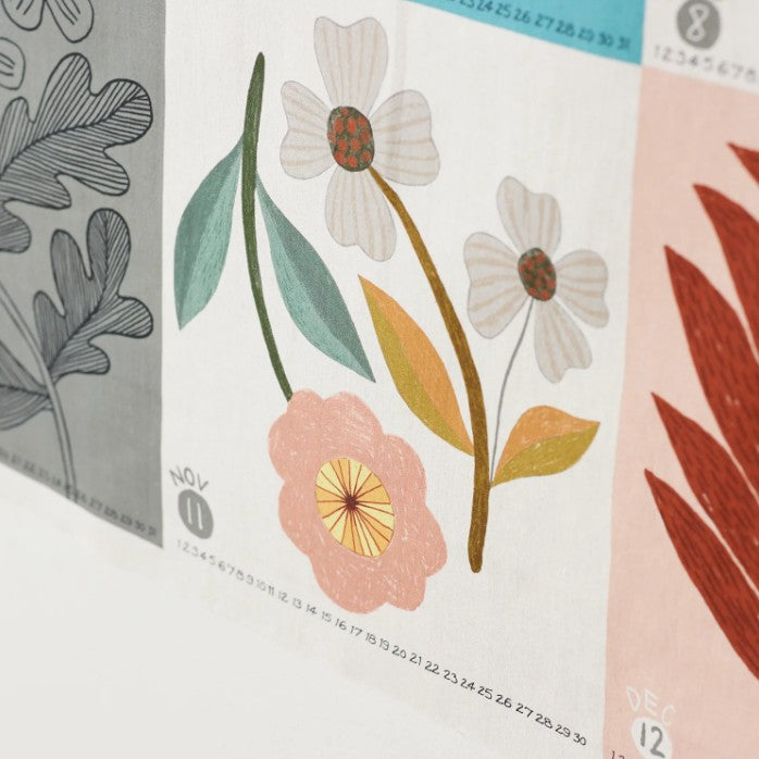 Japan | bookhou 2026 Fabric Calendar 布月曆 | cotton linen printed canvas 棉麻
