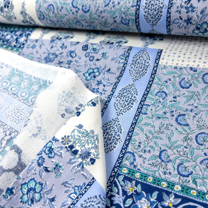 Japan | Ethnic pattern patchwork 民族花圖案 - 拼圖 | cotton printed sheeting 純棉