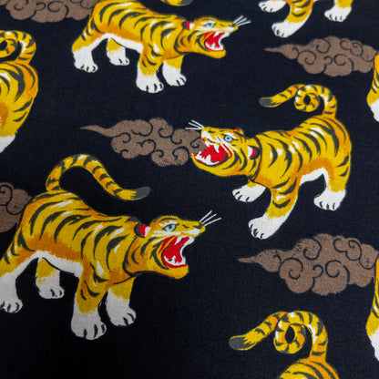 Japan | Japanese tiger 和風老虎 | cotton printed shirting 純棉