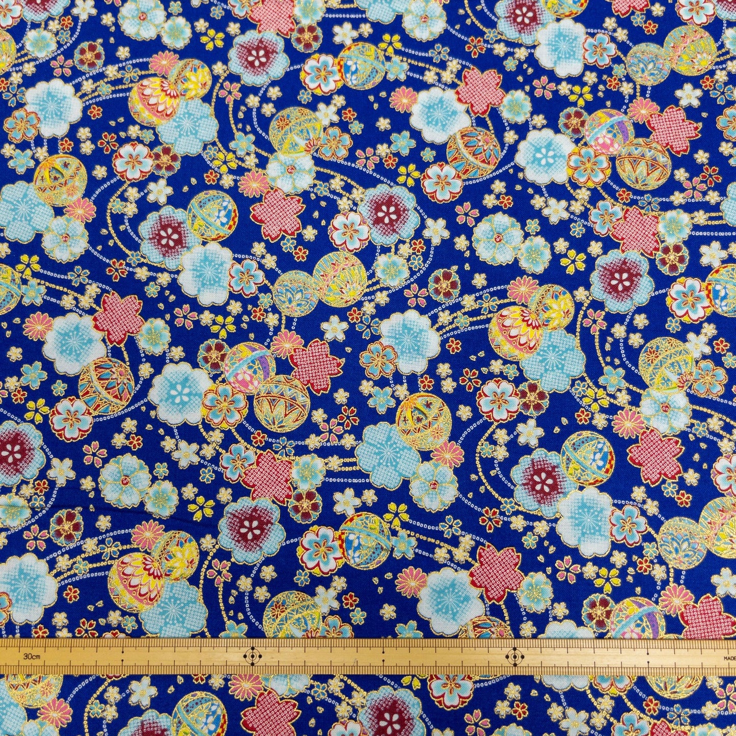 Japan | gilded Japanese sakura 燙金和風櫻花 | cotton printed sheeting