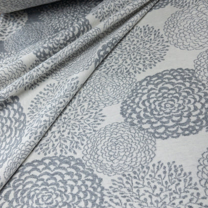 maffon | dahlia navy 大麗花 深藍 | cotton jacquard knit 雙面純棉提花針織 - 160cm