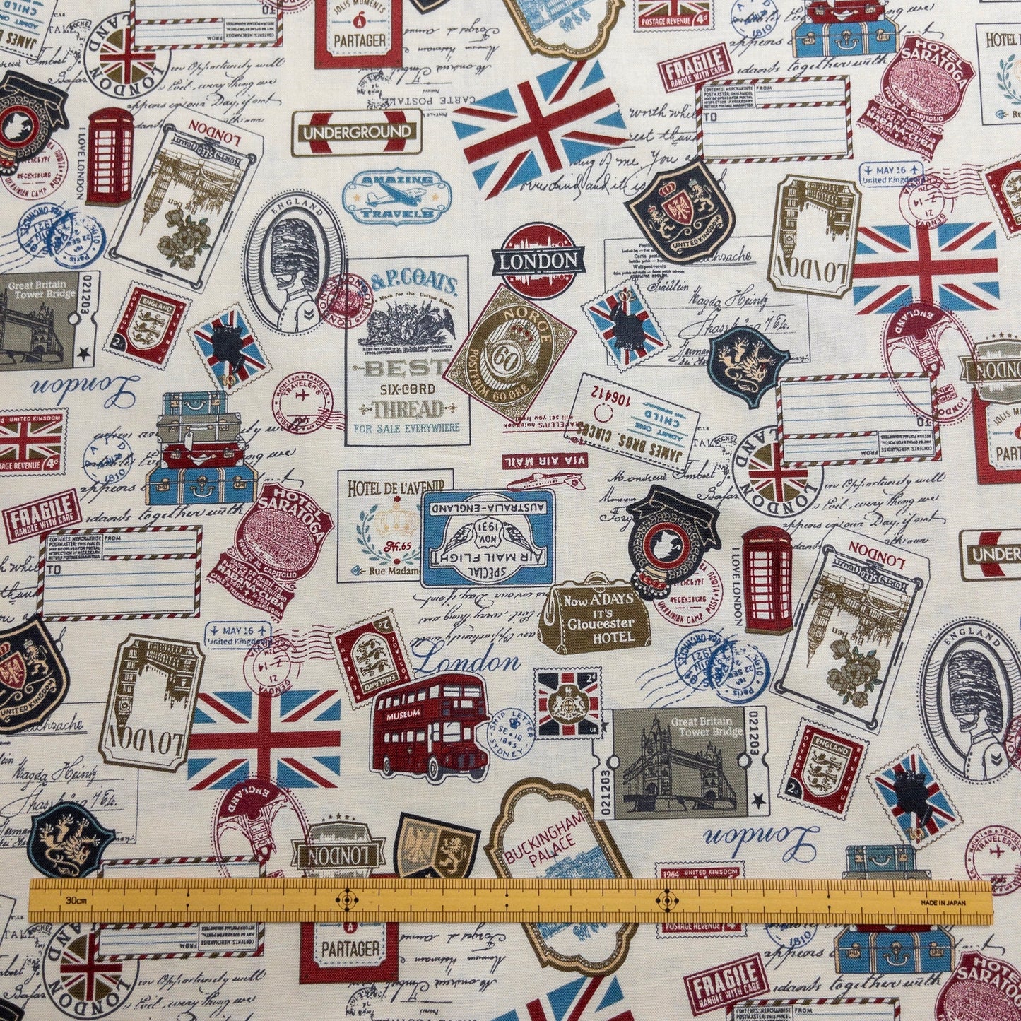 Japan | United Kingdom tags 英國之旅標籤 | cotton printed sheeting 純棉