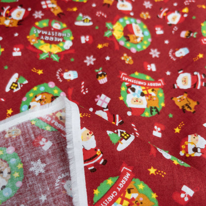 Japan | christmas decoration 聖誕圈 | cotton printed sheeting 純棉