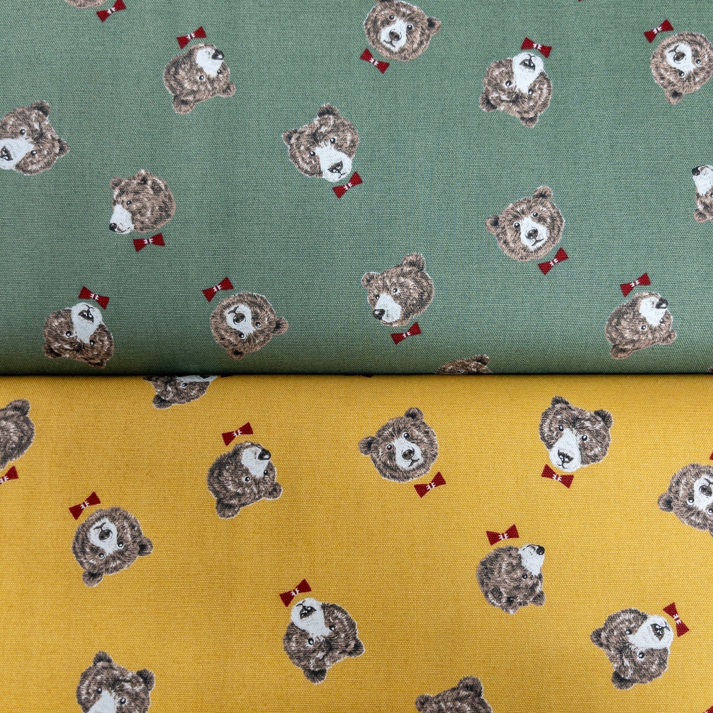 Japan | bow tie bear 煲呔棕熊 | cotton printed oxford 純棉