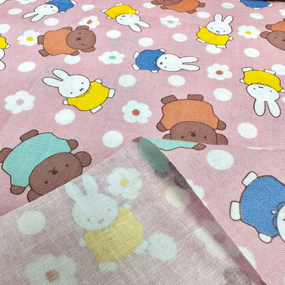 Japan | miffy & flowers | cotton printed sheeting 純棉