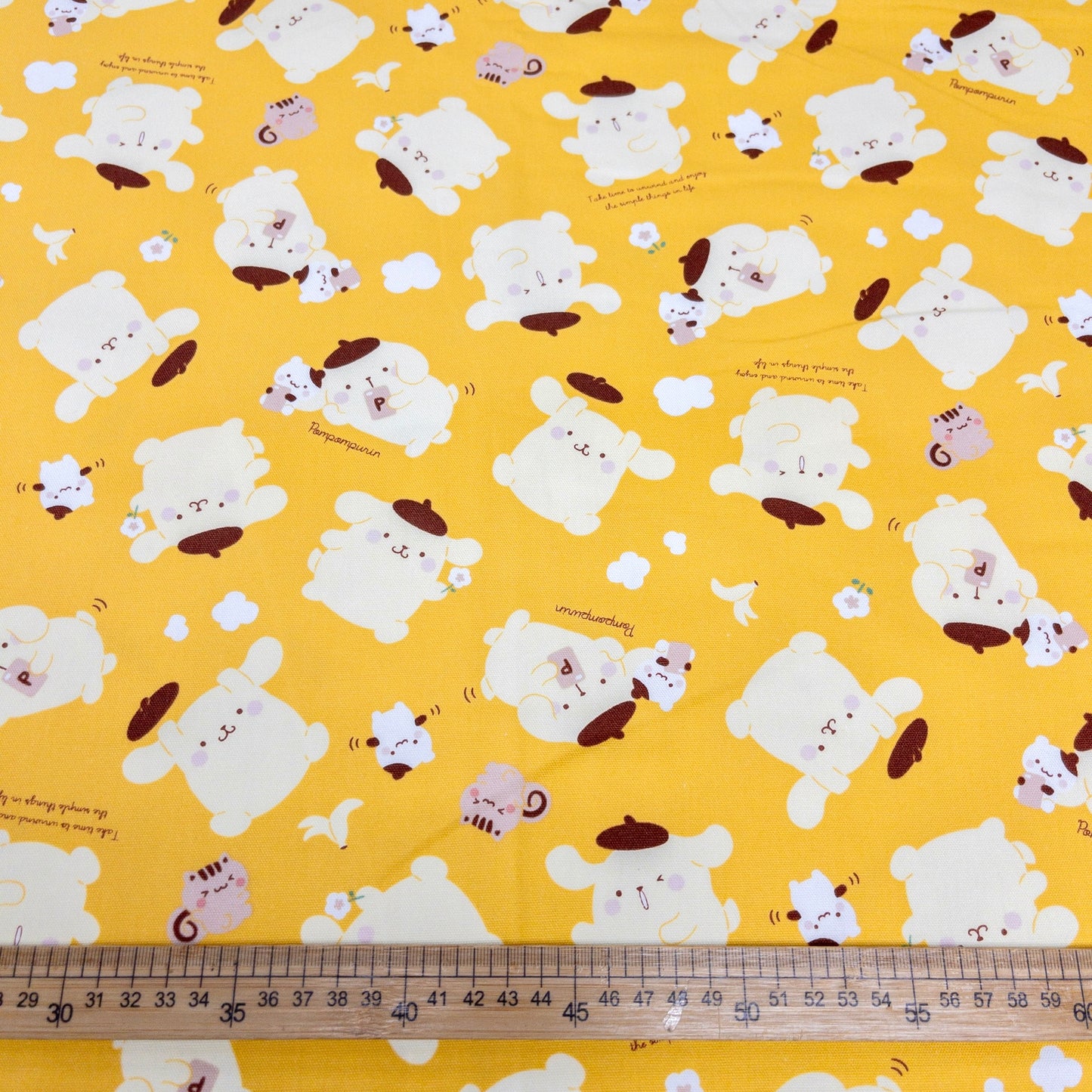 Japan | Pom pom purin 布甸狗 布丁狗 | cotton printed oxford 純棉