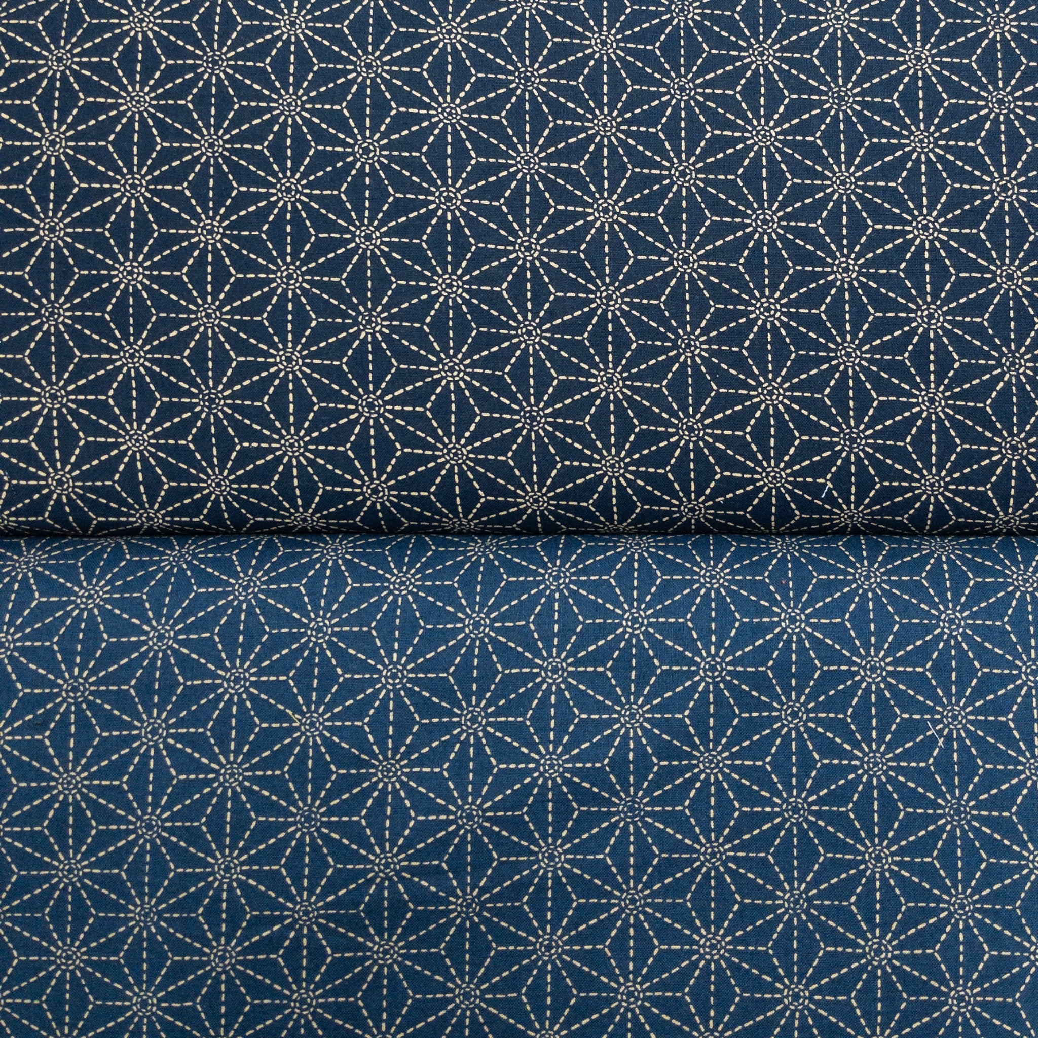 Japan | dotted line asanoha 虛線麻の葉| cotton printed sheeting 純