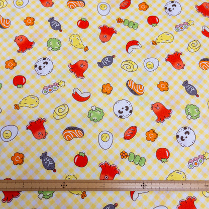 Japan | cute snacks 格仔可愛小食 | cotton printed sheeting 純棉