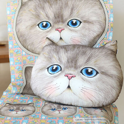 Unclecat 貓叔叔 | Rumi cushion 大頭枕定位布 | cotton linen 棉麻