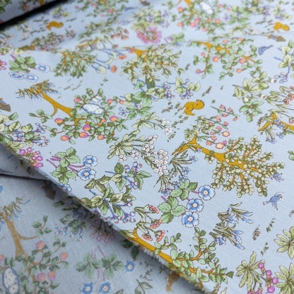 Japan | forest animals 森林動物 | cotton printed sheeting 純棉