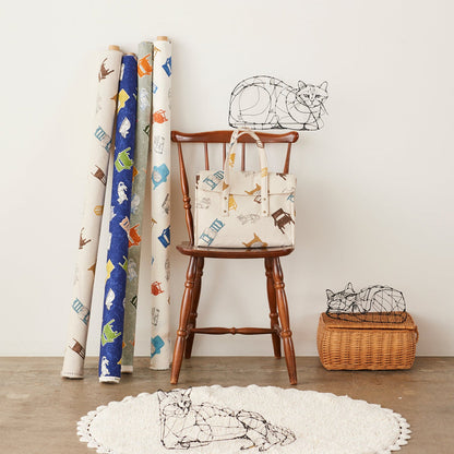 ＋HAyU fabric | CATLOAF | cotton linen printed canvas 棉麻