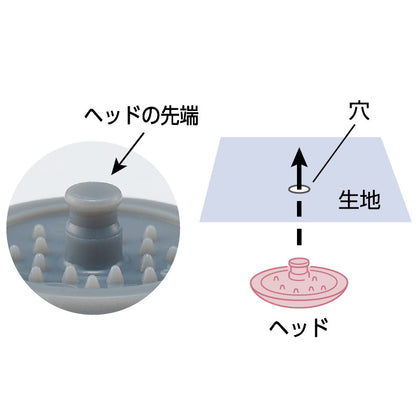 Clover Tool-free usugata plastic snap button 10 colors 13mm - 8 pairs 免工具薄型塑膠啪鈕 10色 13mm - 8對