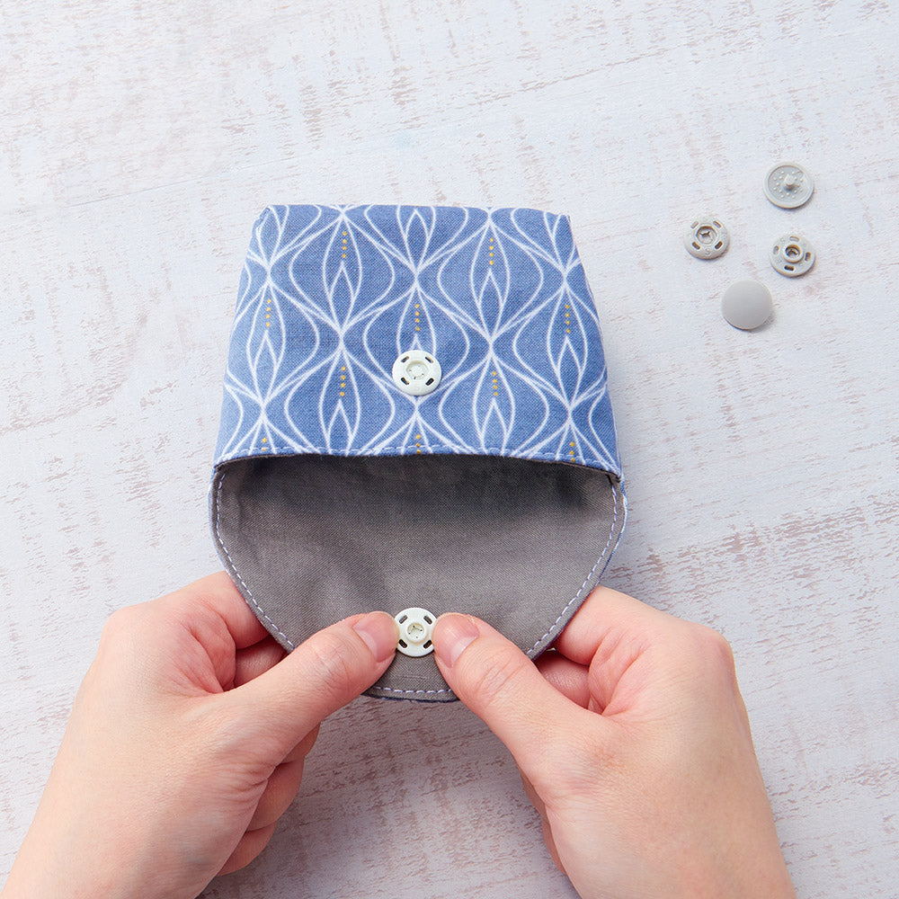 Clover Tool-free usugata plastic snap button 10 colors 13mm - 8 pairs 免工具薄型塑膠啪鈕 10色 13mm - 8對