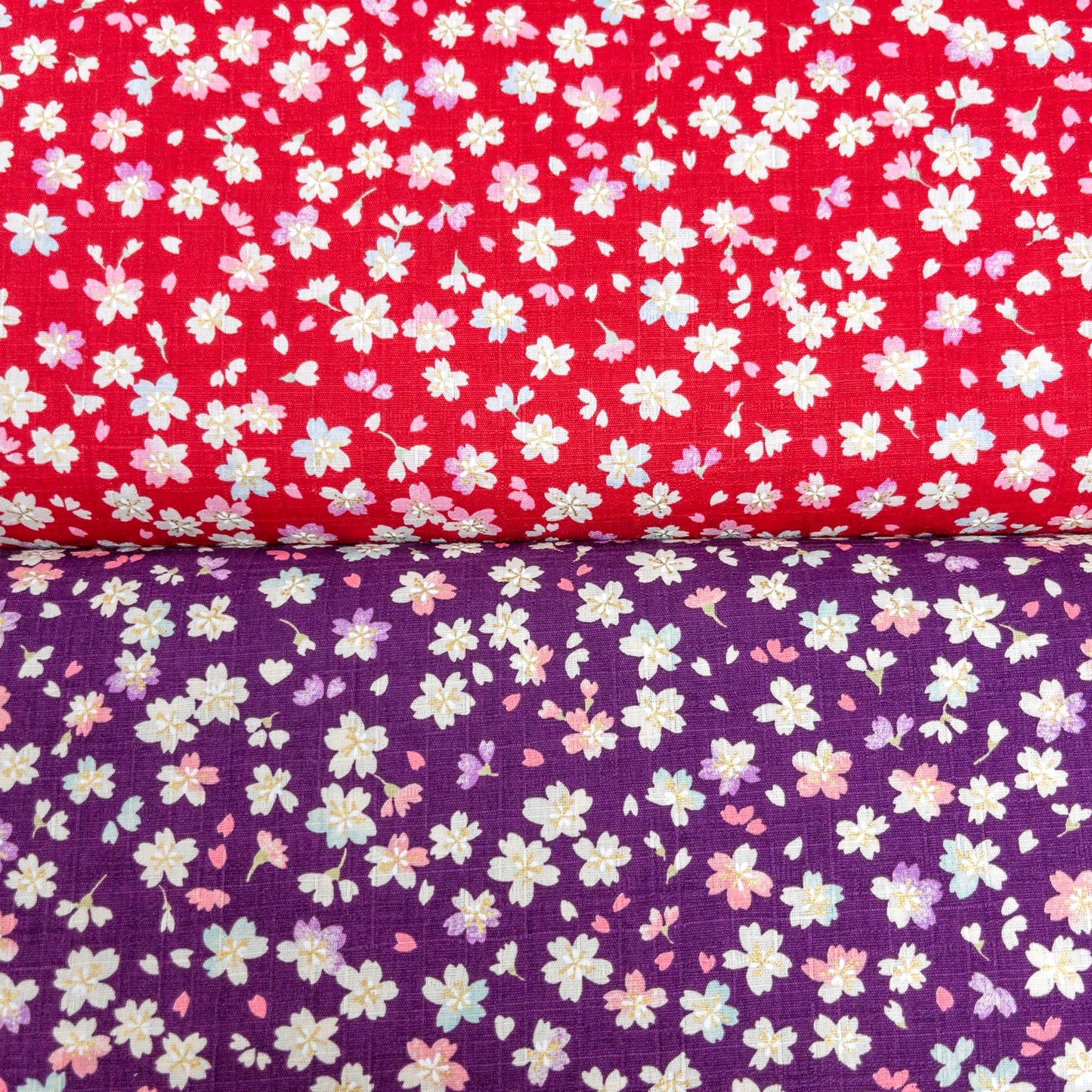 Japan | japanese bronzing sakura 和風燙金櫻花花海 | cotton printed poplin 竹節純棉