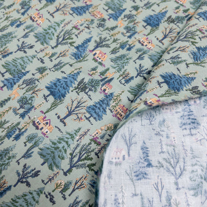 Japan | forest animals 鹿之森 | cotton printed 30 Viyella 純棉法蘭絨