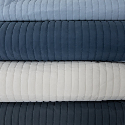 Japan | stripe 間條 | water repellent quilted fabric 防潑水 微磨毛薄夾棉布