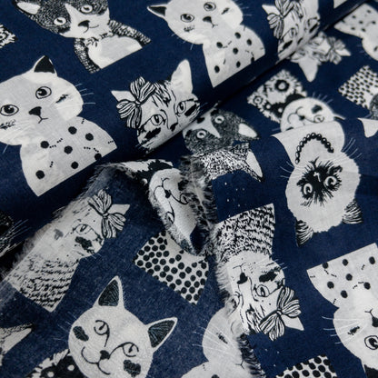 Japan | fashion cat 時裝貓貓 | cotton printed 60s 純棉