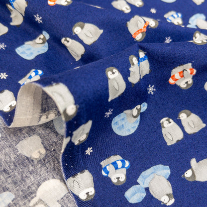 Japan | Baby penguin 企鵝寶寶 | cotton printed sheeting 純棉