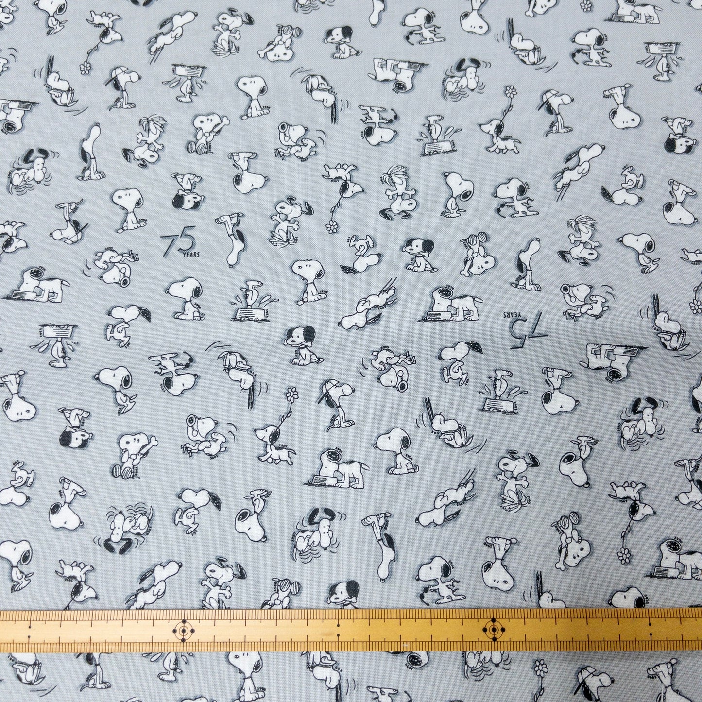 Japan | Snoopy 75th anniversary 75週年格仔snoopy | cotton printed sheeting 純棉