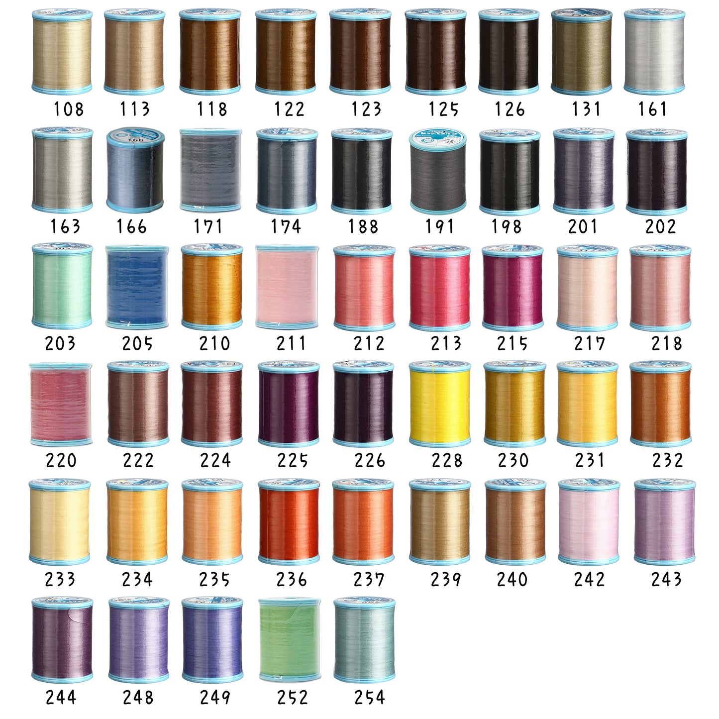 Fujix | #60 sewing thread 縫紉線(一般布使用) 200m - 150 colors (108-254)