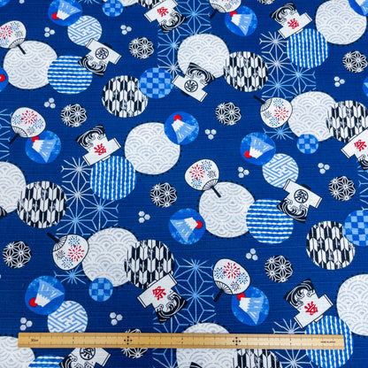 Japan | Fuji summer 富士夏祭 | cotton printed dobby 竹節純棉
