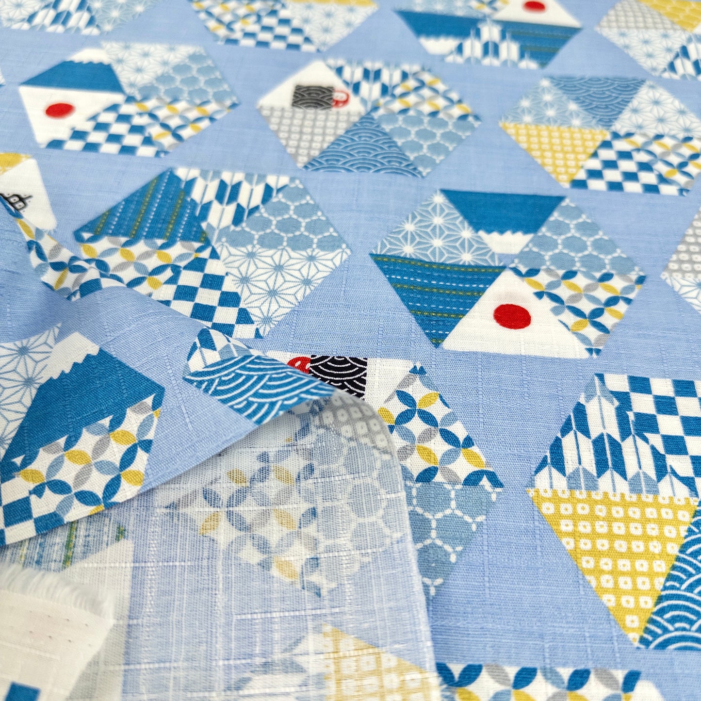 Japan | hexagon japanese pattern 六角和風圖案 | cotton printed dobby 竹節純棉