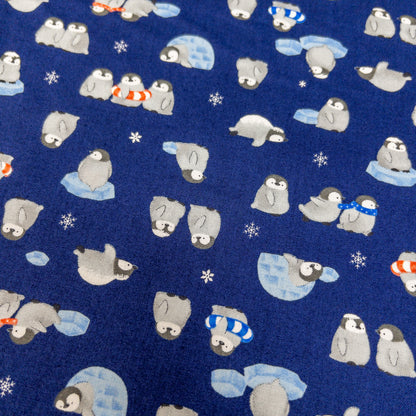 Japan | Baby penguin 企鵝寶寶 | cotton printed sheeting 純棉