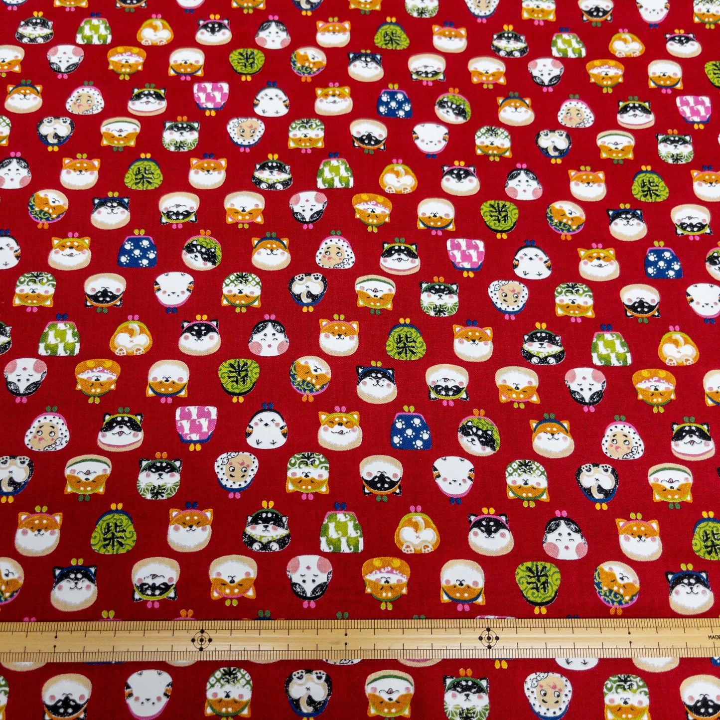 Japan | shiba gamakuji 柴犬口金包 | cotton printed sheeting