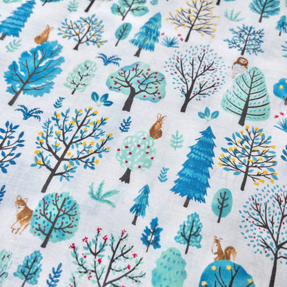 Japan |  forest animals 森林動物 | cotton printed 60s 純棉