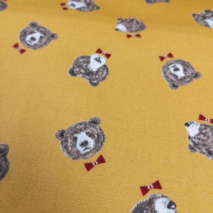 Japan | bow tie bear 煲呔棕熊 | cotton printed oxford 純棉