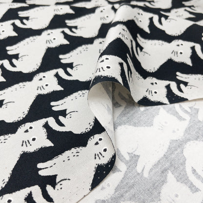 Japan | black grey cat 黑貓灰貓 | cotton printed oxford 純棉