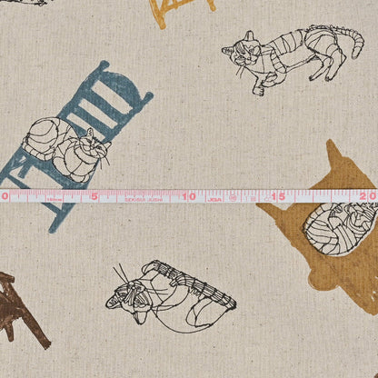 ＋HAyU fabric | CATLOAF | cotton linen printed canvas 棉麻