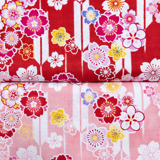 Japan | sakura 櫻花 | cotton printed dobby 竹節棉