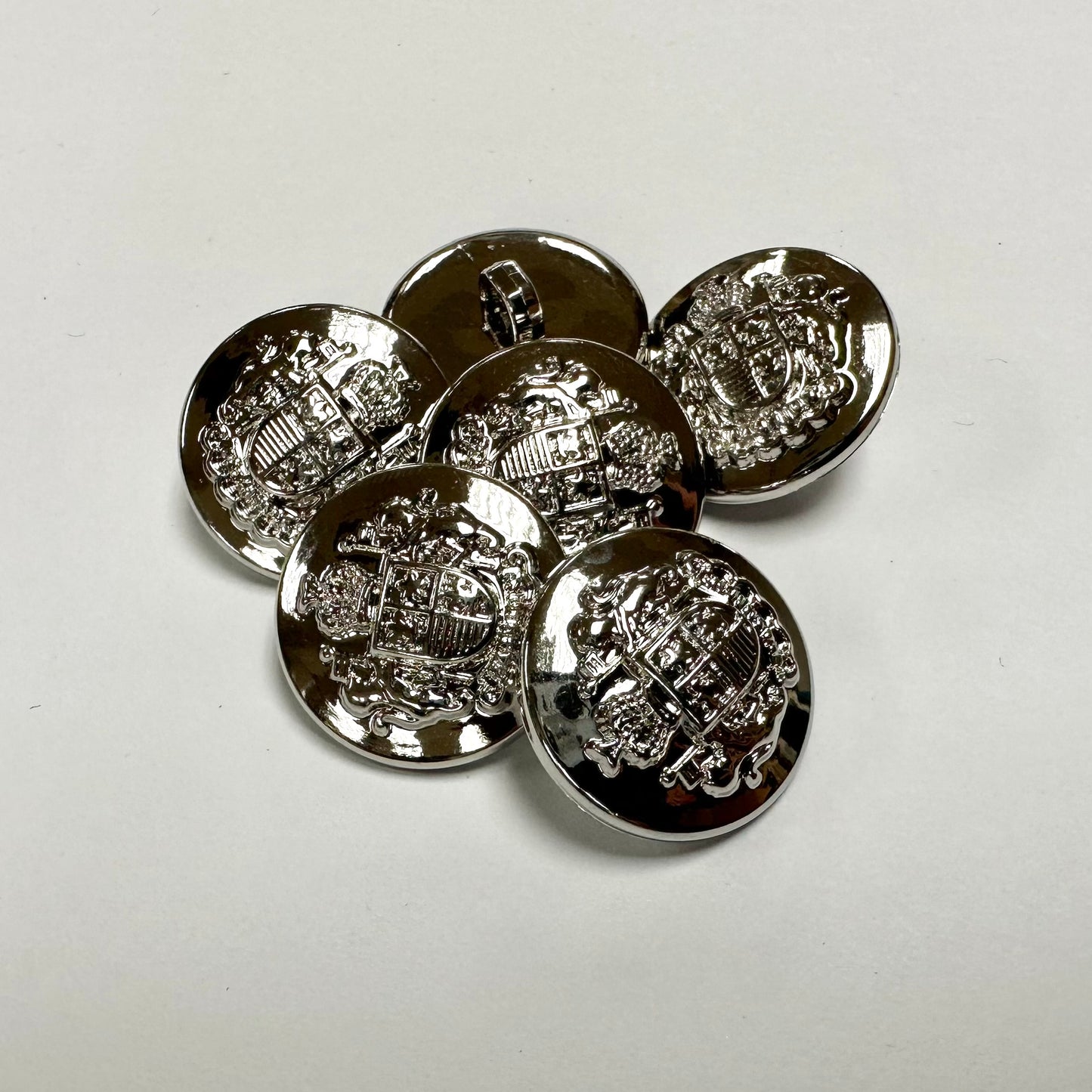 metal electroplated buttons 18mm 6pcs 金屬電鍍鈕扣 18mm 6粒裝