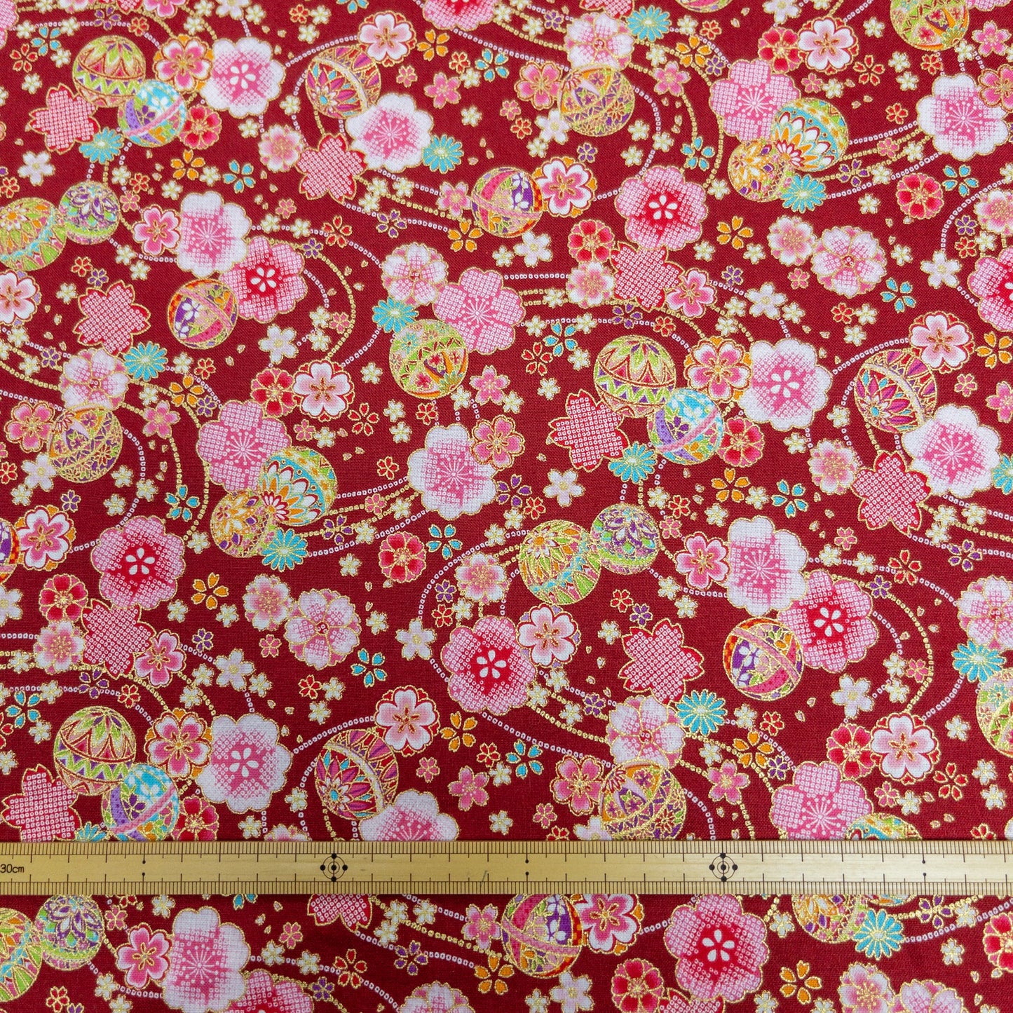 Japan | gilded Japanese sakura 燙金和風櫻花 | cotton printed sheeting