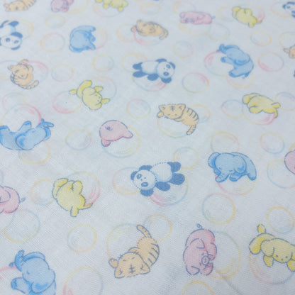 Japan | bubble animals 泡泡動物 | cotton printed double gauze 純棉二重紗