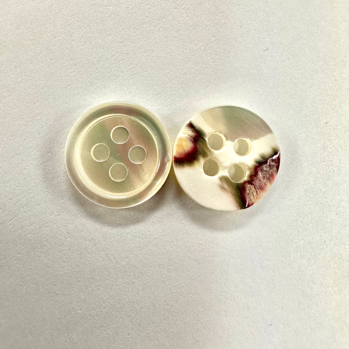 natural shell buttons 13mm 10pcs 天然白蝶貝鈕扣 13mm 10粒裝