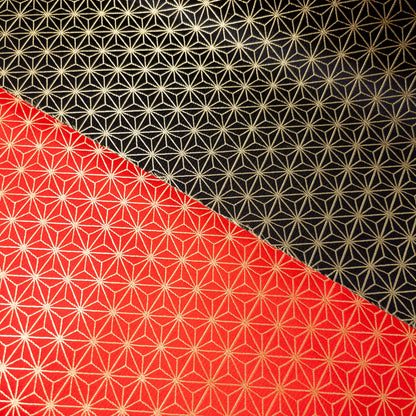 Japan | sparkling asanoha pattern 閃令令燙金線麻之葉 | brocade jacquard 錦緞