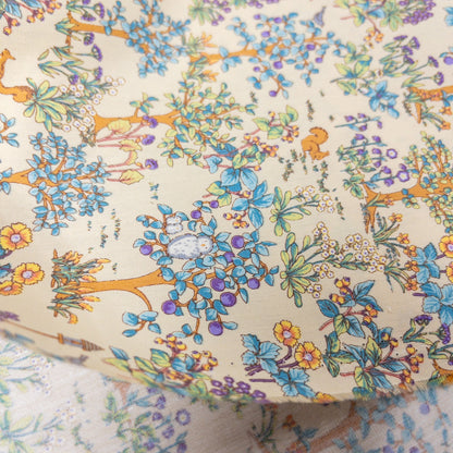 Japan | forest animals 森林動物 | cotton printed sheeting 純棉