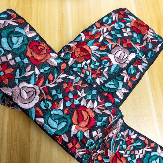 embroidery webbing 刺繡帶 | Rose 玫瑰 8.5cm
