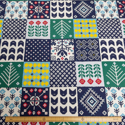 Japan |Plaid faux embroidery 格仔仿刺繡 | cotton printed oxford 純棉