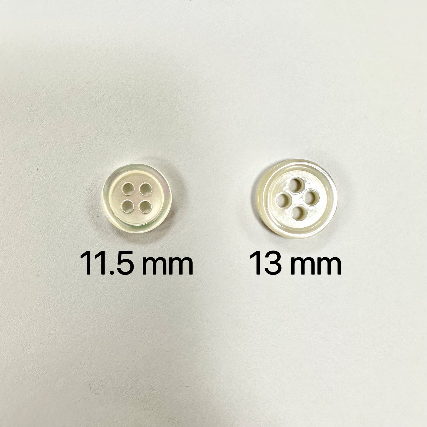 natural shell buttons 11.5mm 10pcs 天然白蝶貝鈕扣 11.5mm 10粒裝