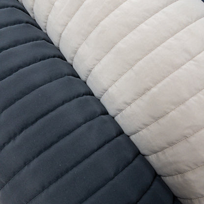 Japan | stripe 間條 | water repellent quilted fabric 防潑水 微磨毛薄夾棉布