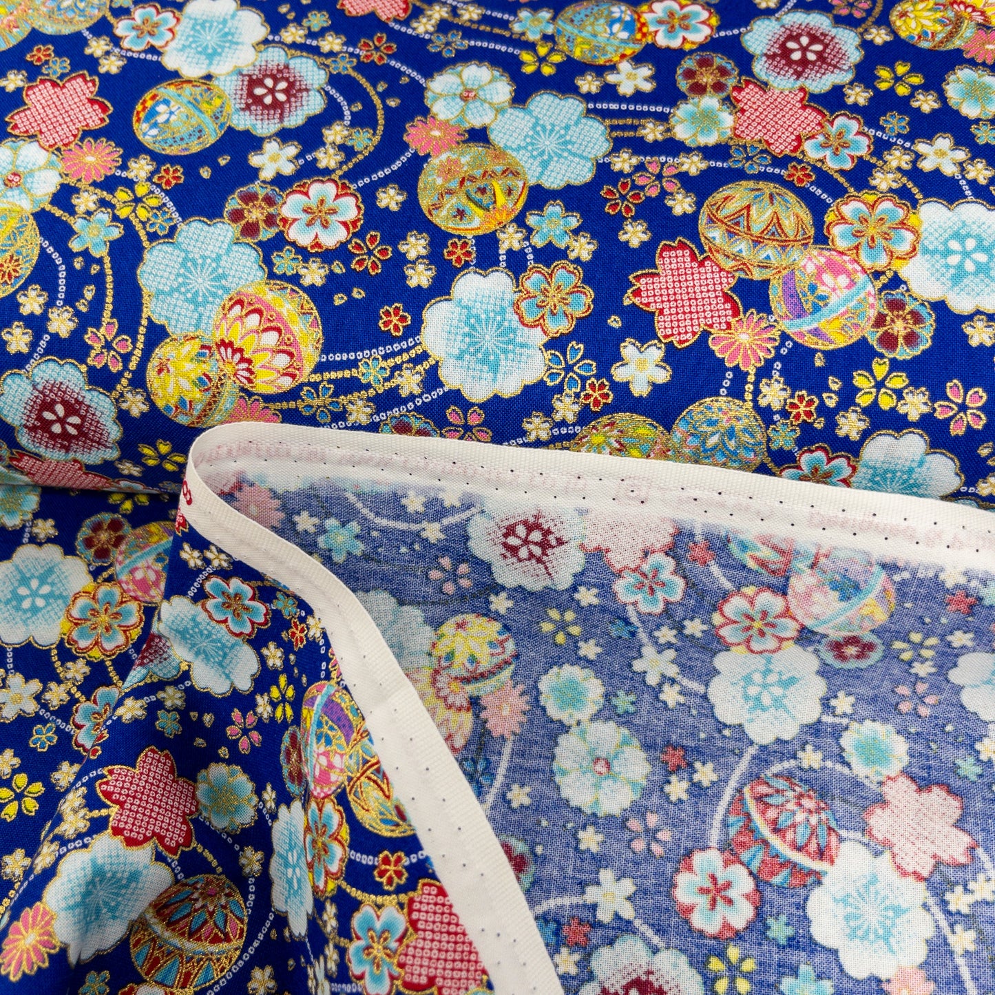 Japan | gilded Japanese sakura 燙金和風櫻花 | cotton printed sheeting