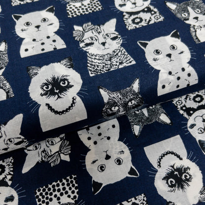 Japan | fashion cat 時裝貓貓 | cotton printed 60s 純棉