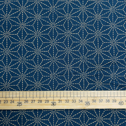 Japan | dotted line asanoha 虛線麻の葉 | cotton printed sheeting 純棉