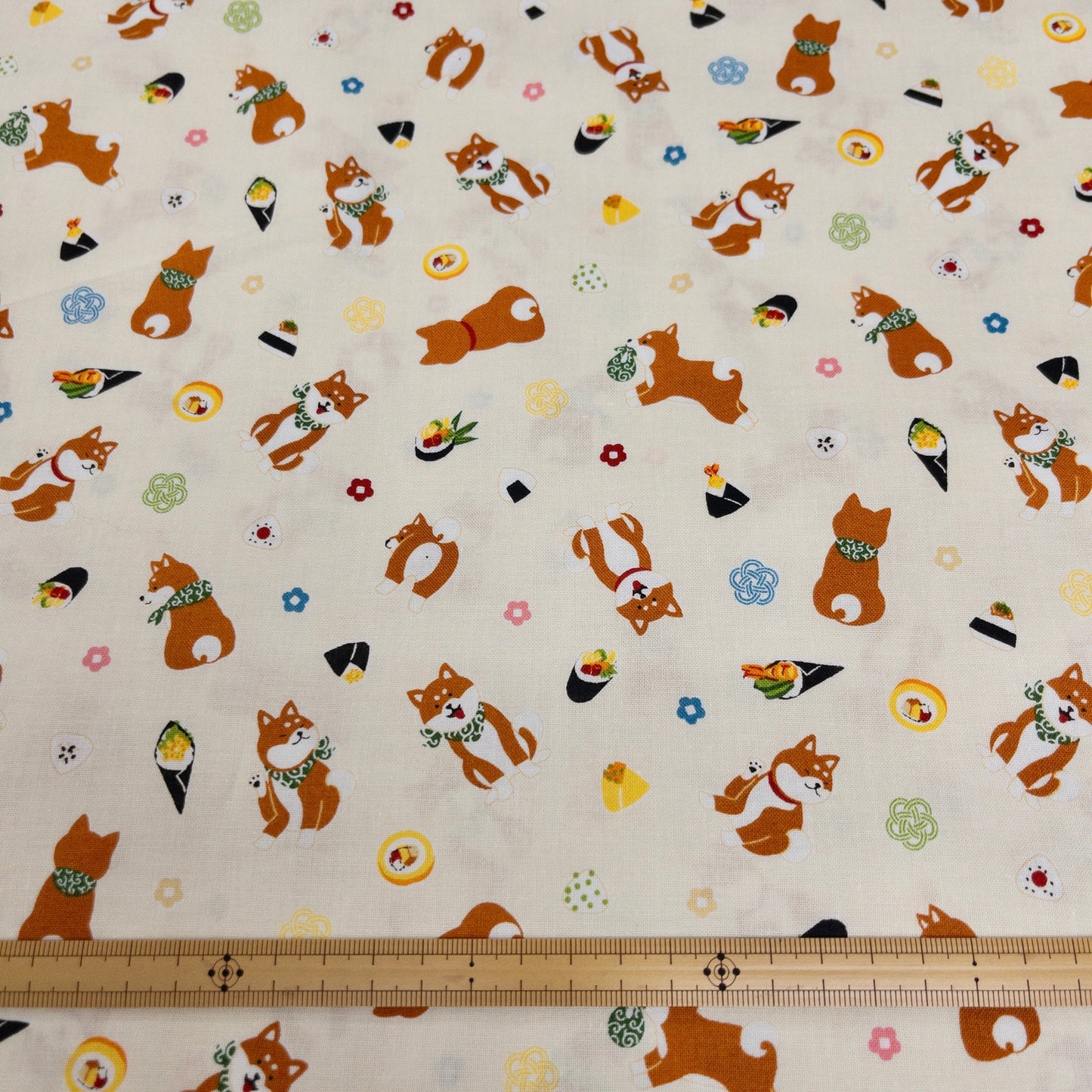 Japan | Shiba sushi 柴犬壽司手卷 | cotton printed sheeting 純棉